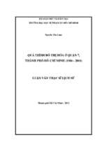 Quá trình đô thị hóa ở quận 7    thành phố hồ chí minh (1986 2010) 