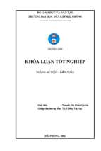 Hoàn thiện công tác kế toán thanh toán với người mua, người bán tại công ty tnhh đầu tư thương mại và tiếp vận sao vàng – chi nhánh hải phòng