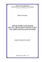 Mối quan hệ cạnh tranh hoa kỳ   trung quốc ở đông nam á sau chiến tranh lạnh (1991 2010) 