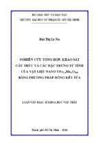 Nghiên cứu tổng hợp, khảo sát cấu trúc và các đặc trưng từ tính của vật liệu nano yfe1 xmnxo3±δ bằng phương pháp đồng kết tủa 