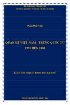 Quan hệ việt nam   trung quốc từ 1991 đến 2003 