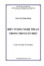 Biểu tượng nghệ thuật trong thơ xuân diệu 