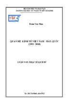 Quan hệ kinh tế việt nam   hàn quốc (1992   2010) 