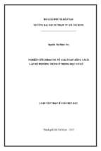 Nghiên cứu didactic về giải toán bằng cách lập hệ phương trình ở trung học cơ sở luận vănthạc sĩ giáo dục học chuyên ngành lí luận và phương pháp dạy học bộ môn toán