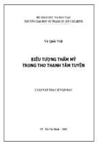 Biểu tượng thẩm mỹ trong thơ thanh tâm tuyền 