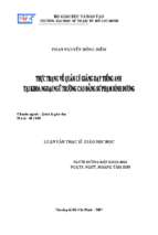 Thực trạng về quản lý giảng dạy tiếng anh tại khoa ngoại ngữ trường cao đẳng sư phạm bình dương 