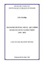 Thành phố buôn ma thuột   quá trình 20 năm xây dựng và phát triển (1995   2015) 