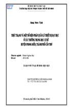 Thực trạng và một số biện pháp quản lý thiết bị dạy học ở các trường trung học cơ sở huyện phong điền, thành phố cần thơ 