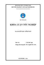 Hoàn thiện tổ chức kế toán doanh thu, chi phí và xác định kết quả kinh doanh tại công ty cổ phần tư vấn thiết kế xây dựng và thiết bị phòng cháy chữa cháy hải phòng