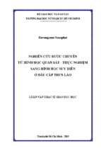 Nghiên cứu bước chuyển từ hình học quan sát   thực nghiệm sang hình học suy diễn ở đầu cấp thcs lào 
