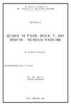 Quan hệ việt nam   hoa kỳ từ khi bình thường hóa đến năm 2006 