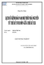 Lịch sử kênh đào nam bộ thời nhà nguyễn từ thế kỷ xviii đến giữa thế kỷ xix 