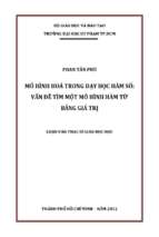 Mô hình hóa trong dạy học hàm số vấn đề tìm một mô hình hàm từ bảng giá trị 