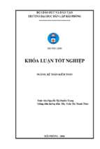 Hoàn thiện công tác kế toán doanh thu, chi phí và xác định kết quả kinh doanh tại công ty tnhh thương mại xuất nhập khẩu vận tải thành trang