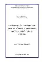 Chính sách của chính phủ đức quốc xã đối với các cộng đồng người do thái ở châu âu (1933 1945) 