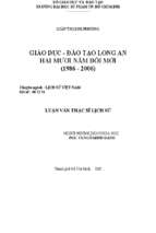 Giáo dục   đào tạo long an hai mươi năm đổi mới (1986 2006) 