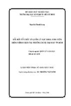 đổi mới tổ chức và quản lý học sinh, sinh viên diện chính sách tại trường dự bị đại học tp. hcm 