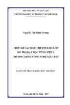 Thiết kế sách kể chuyện khổ lớn hỗ trợ dạy học tiếng việt 1 chương trình công nghệ giáo dục  