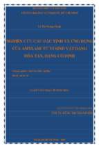 Nghiên cứu các đặc tính và ứng dụng của amylase từ vi sinh vật dạng hòa tan, dạng cố định 