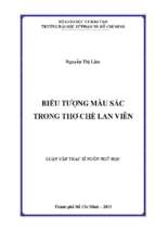 Biểu tượng màu sắc trong thơ chế lan viên 