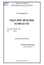 Nhập môn hình học symplectic 