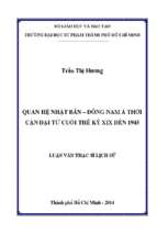 Quan hệ nhật bản   đông nam á thời cận đại từ cuối thế kỷ xix đến năm 1945 