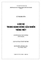 Lịch sự trong hành động cầu khiến tiếng việt 