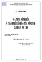 Quá trình đô thị hóa ở thành phố biên hòa (tỉnh đồng nai) giai đoạn 1986 2005 