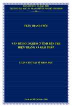 Vấn đề đói nghèo ở tỉnh bến tre hiện trạng và giải pháp 