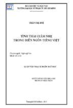 Tình thái giảm nhẹ trong diễn ngôn tiếng việt 