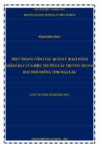 Thực trạng công tác quản lý hoạt động giảng dạy của hiệu trưởng các trường trung học phổ thông tỉnh đăklăk 