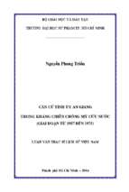 Căn cứ tỉnh ủy an giang trong kháng chiến chống mỹ cứu nước (giai đoạn từ 1957 đến 1975) 