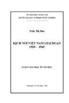 Kịch nói việt nam giai đoạn 1939   1945 