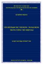 Vấn đề phạm trù nội động, ngoại động trong tiếng việt hiện đại 