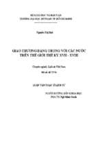Giao thương đàng trong với các nước trên thế giới thế kỷ xvii xviii 