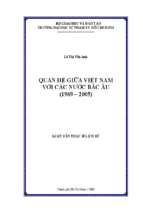 Quan hệ giữa việt nam với các nước bắc âu (1969 2005) 