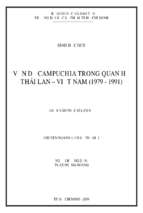 Vấn đề campuchia trong quan hệ thái lan   việt nam (1979 1991) 