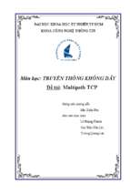 Tiểu luận môn học truyền thông không dây đề tài multipath tcp