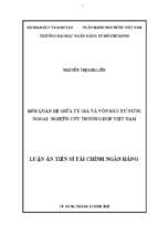 Mối quan hệ giữa tỷ giá và vốn đầu tư nước ngoài nghiên cứu trường hợp việt nam