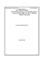 Kế toán quản trị tại các trường đại học công lập thực hiện cơ chế tự chủ tài chính ở việt nam