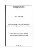 Nâng cao năng lực đấu thầu thuốc của công ty cổ phần dược phẩm thiết bị y tế hà nội