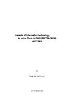 Impacts of information technology to value chain in english teaching centers   