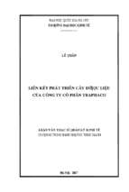 Liên kết phát triển cây dược liệu của công ty cổ phần traphaco   