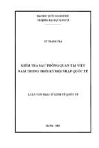 Kiểm tra sau thông quan tại việt nam trong thời kỳ hội nhập quốc tế  