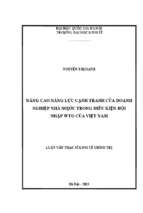 Nâng cao năng lực cạnh tranh của doanh nghiệp nhà nước trong điều kiện hội nhập wto của việt nam   