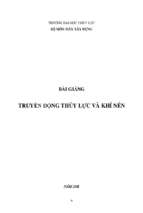 Truyền động thủy lực và khí nén