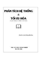 Phân tích hệ thống và tối ưu hoá