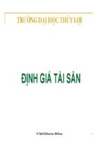 Bài giảng định giá tài sản,