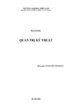 Quản trị kỹ thuật