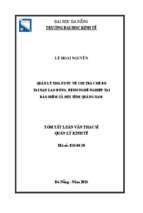 Quản lý nhà nước về chi trả chế độ tai nạn lao động, bệnh nghề nghiệp tại bảo hiểm xã hội tỉnh quảng nam